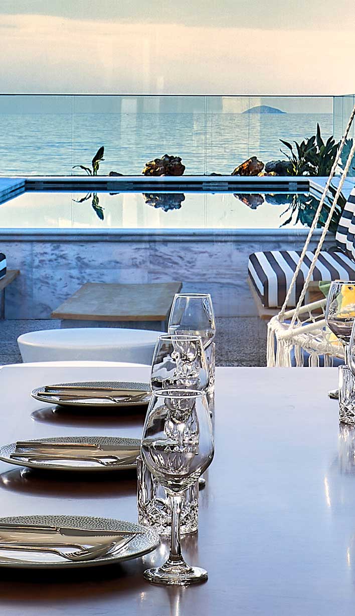 Luxury by the pool - Villa Rodo, Seafront Bliss, Kokkini Hani, Heraklion - Crete